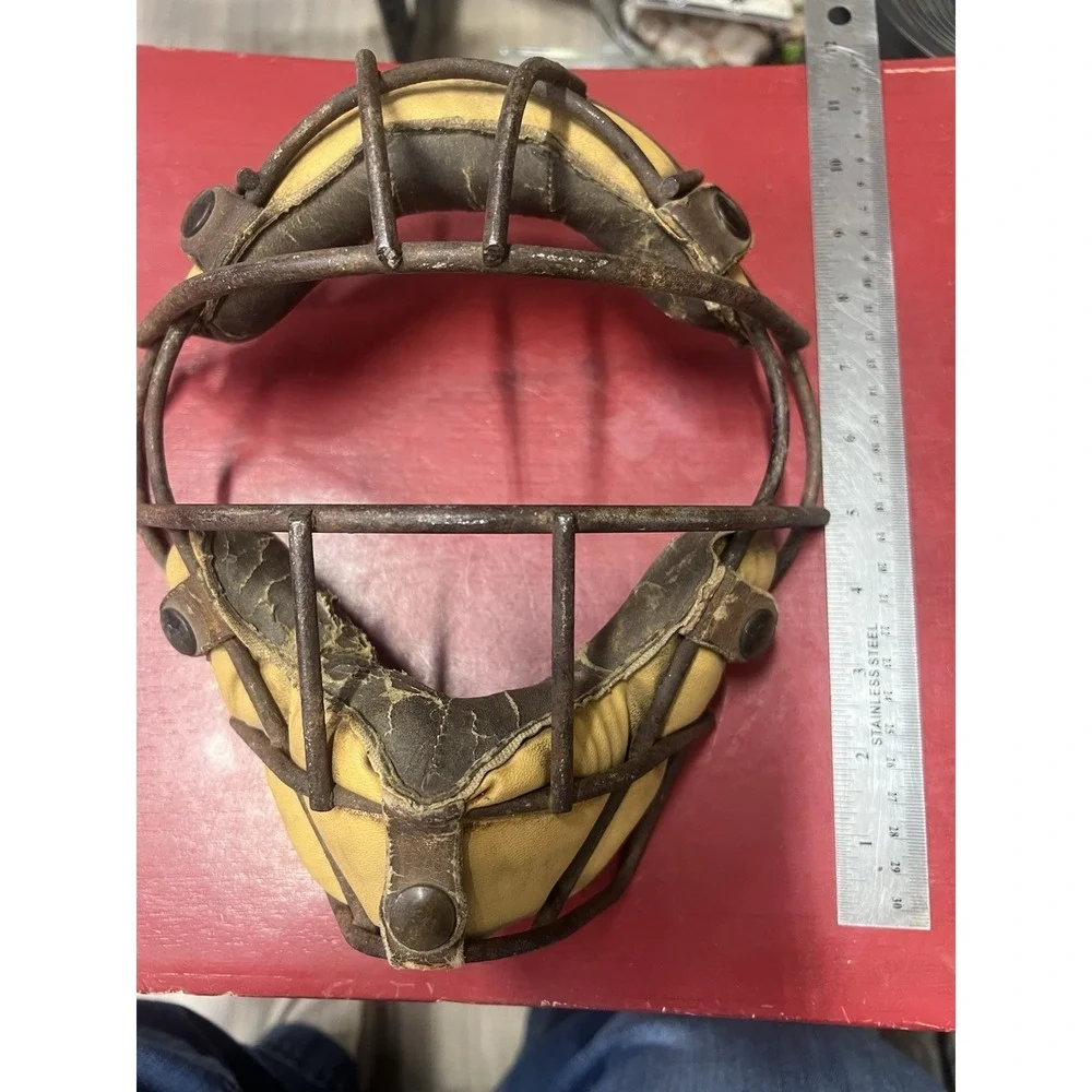 Vintage antique wire cage baseball catchers facemask‎ guard